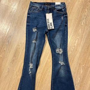 High Rise Flare Jeans
